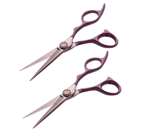 E-Kwip 2 x Burgundy Touch Kappersschaar+ 10 gratis Kapmantels