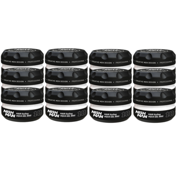 Nish Man Aqua Gel Wax 10 - 150ml 12-Pack