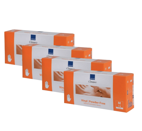 Abena Handschoenen Vinyl Maat M Poedervrij - 4 Pack