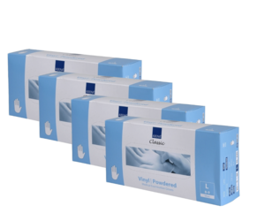 Abena Handschoenen Vinyl Maat L Poedervrij - 4 Pack