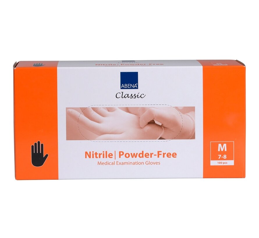 Handschoenen Nitril Zwart Maat M Poedervrij  - 4 pack