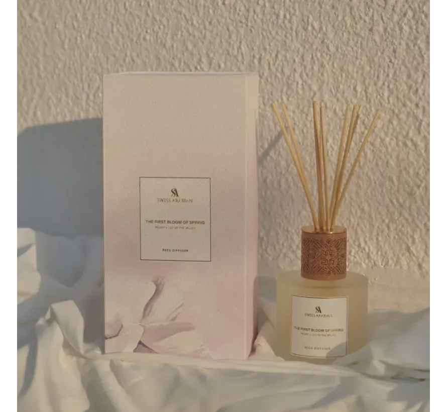 SWISS ARABIAN THE FIRST BLOOM OF SPRING PEONY+ LILY OF VALLEY - REED DIFFUSER- 200ML