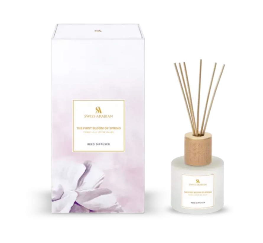 SWISS ARABIAN THE FIRST BLOOM OF SPRING PEONY+ LILY OF VALLEY - REED DIFFUSER- 200ML