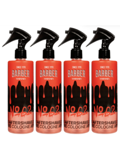 MARMARA BARBER Aftershave Cologne 400ml - No 62 - 4 Pack