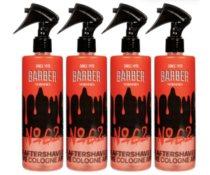 MARMARA BARBER Aftershave Cologne 400ml - No 62 - 4 Pack