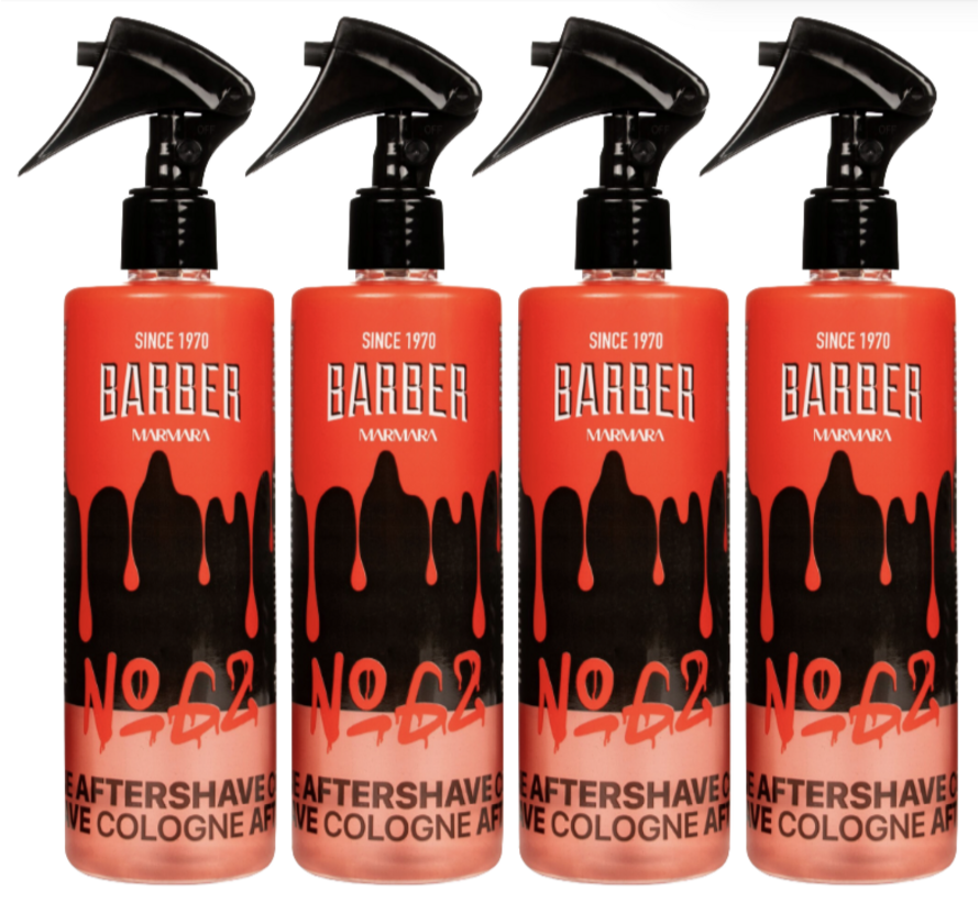 Aftershave Cologne 400ml - No 62 - 4 Pack