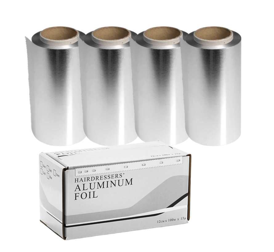 Smooth Alu Foil 100m, Silver - 4 Stuks