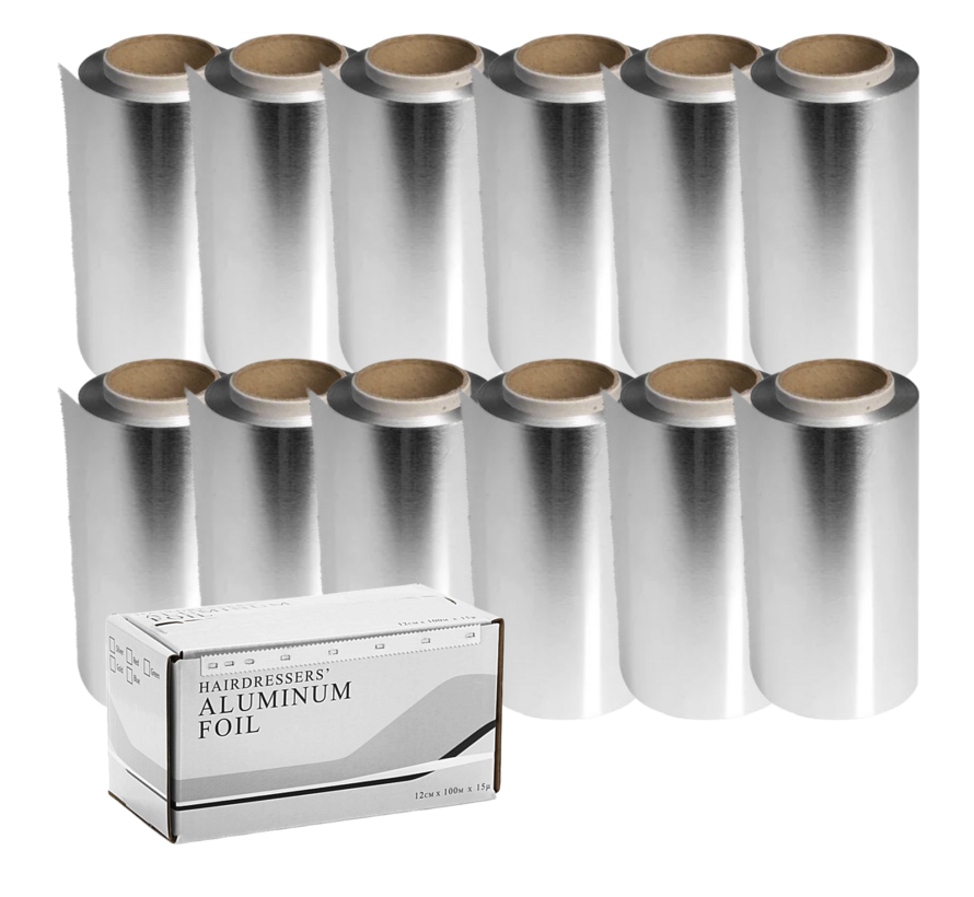 Smooth Alu Foil 100m, Silver - 12 Stuks