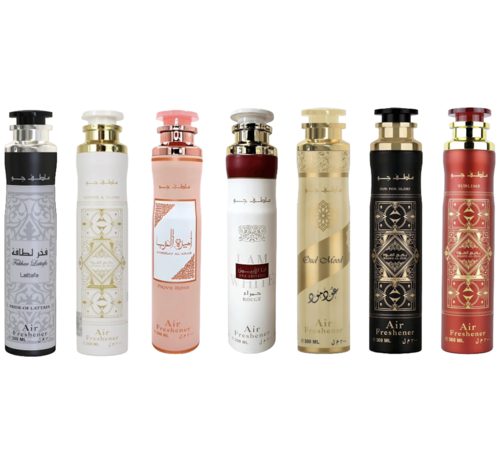 LATTAFA Air Freshener Set  6 Stuks Assorti