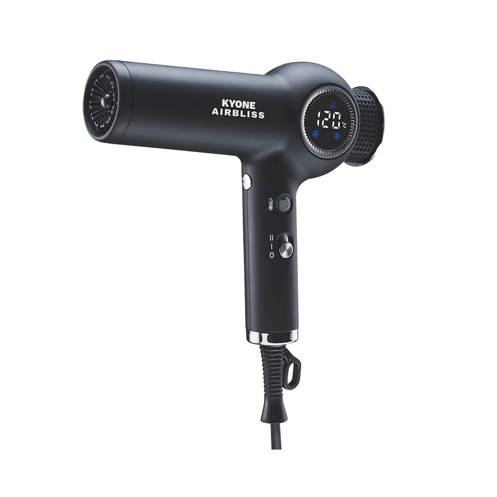 Kyone Airbliss Digital Motor Haardroger Zwart