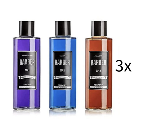 MARMARA BARBER Cologne 500ml Glass Bottle BOX  Assorti- 9 STUKS