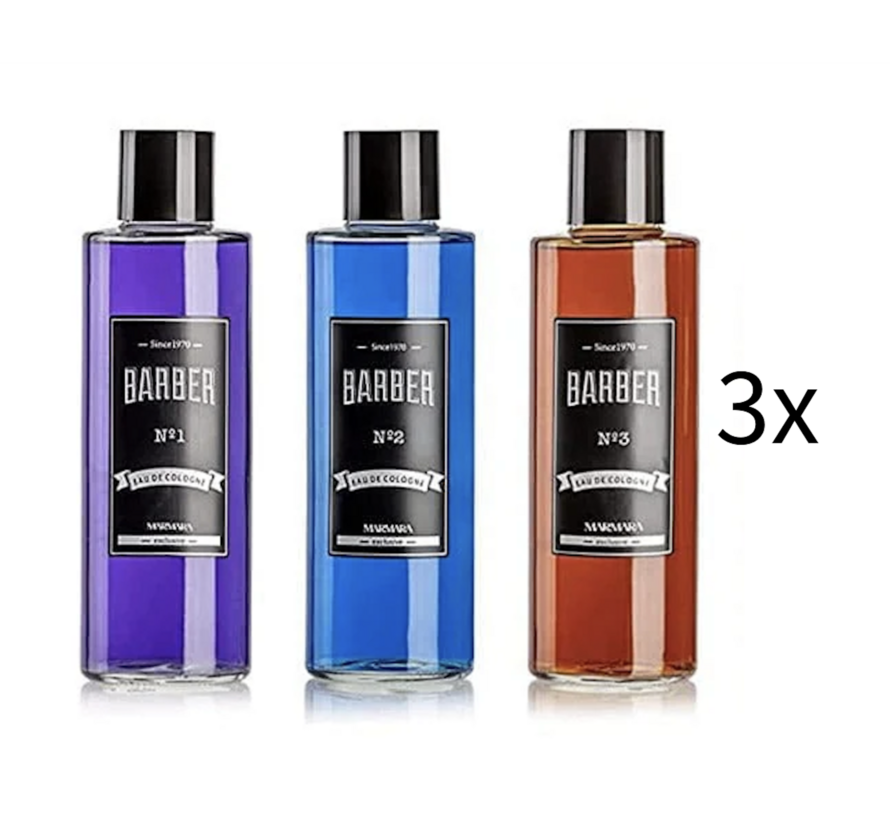 Cologne 500ml Glass Bottle BOX  Assorti- 9 STUKS