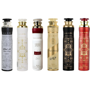LATTAFA Air Freshener Set  6 Stuks Assorti