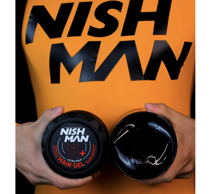 Nish Man Hair Gel Gum Effect 5+ 300ML