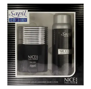 SAPIL NICE FEELINGS BLACK - FOR MEN GIFTSET