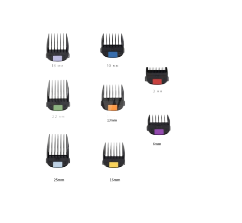 JRL FreshFade Clipper Guards 8 Pcs Set #GUARD-2 - TWEEDE KANSJE
