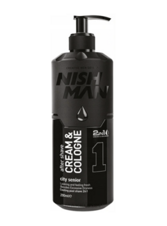 Nish Man Aftershave Cream and Cologne City Senior  01 - 400ml