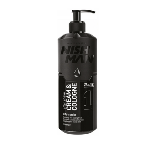 Nish Man Aftershave Cream and Cologne City Senior  01 - 400ml