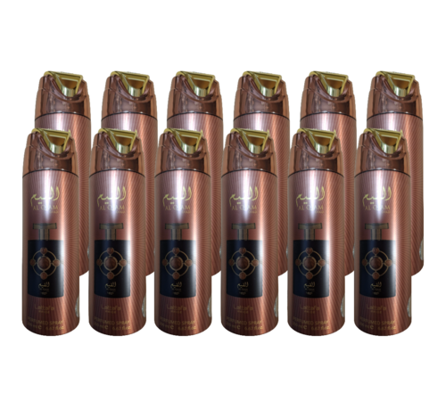 LATTAFA Al Qiam Gold Deodorant 200ml - 12 STUKS