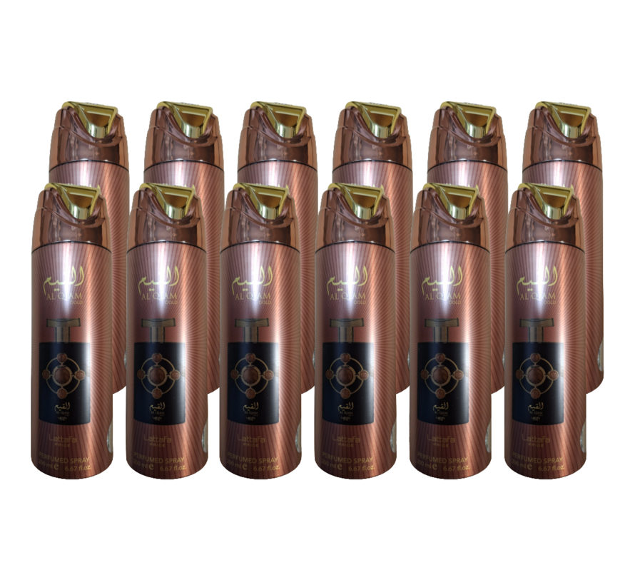 Al Qiam Gold Deodorant 200ml - 12 STUKS