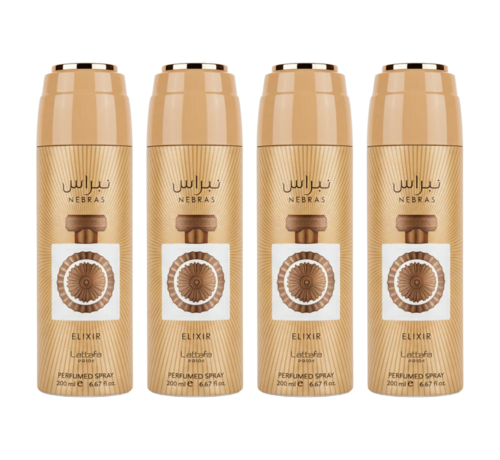 LATTAFA Nebras Elixir Deodorant 200ml - 4 STUKS
