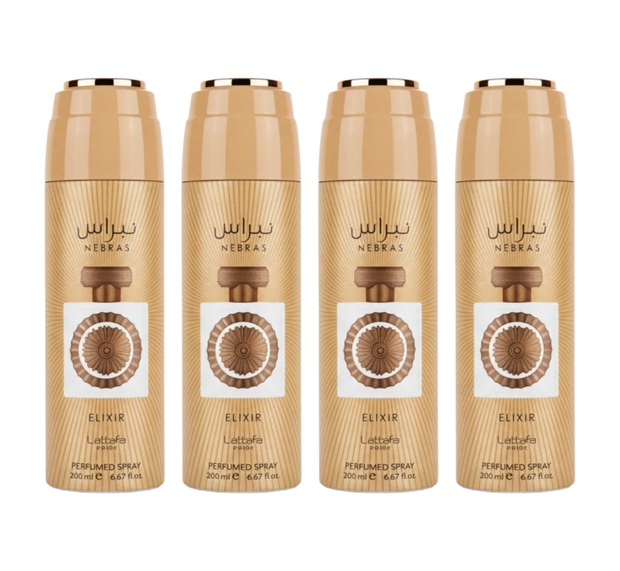 Nebras Elixir Deodorant 200ml - 4 STUKS