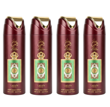 LATTAFA Queen Of Arabia Deodorant 200ml - 4 STUKS