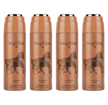 LATTAFA Art Of Nature II Deodorant 200ml  - 4 STUKS