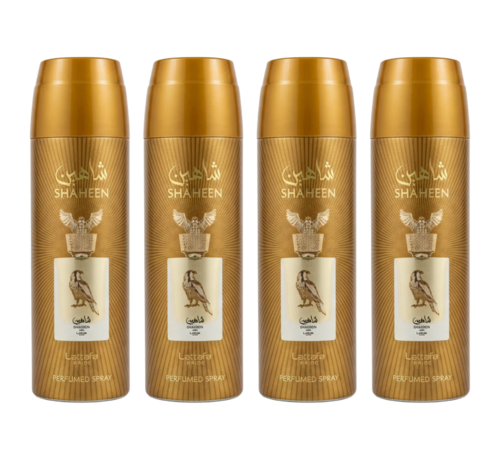 LATTAFA Shaheen Gold Deodorant 200ml - 4 STUKS