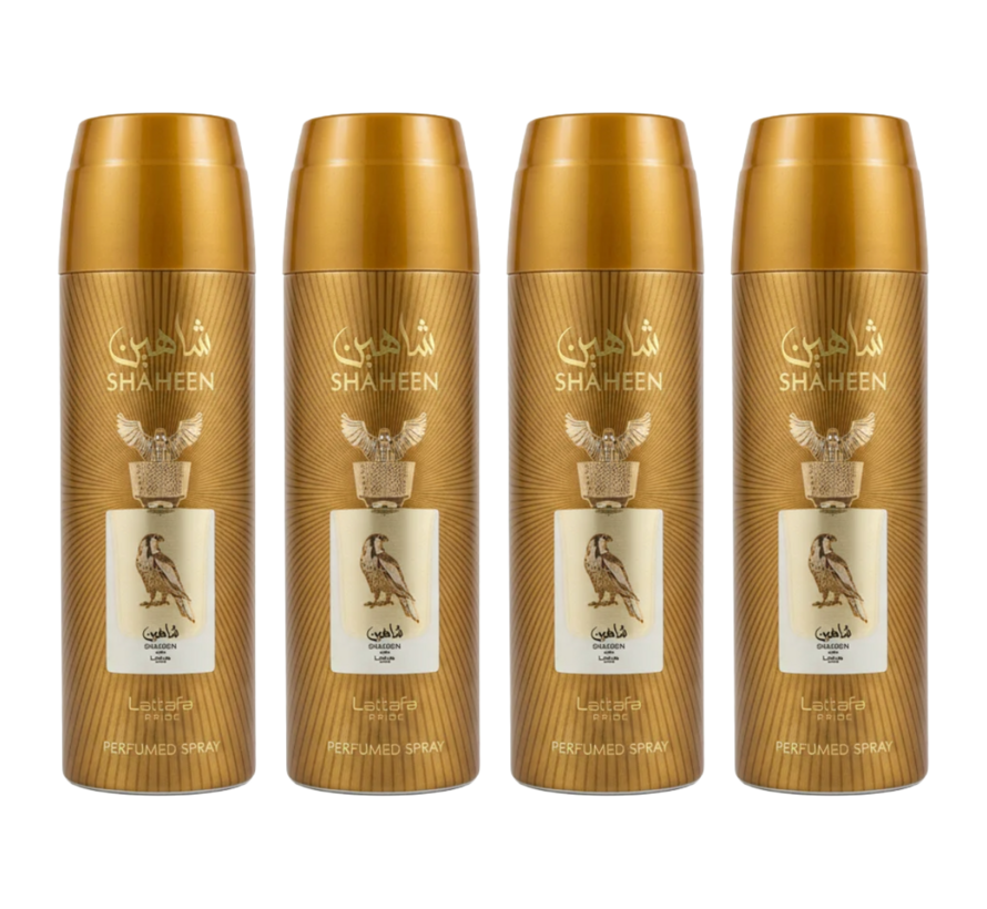 Shaheen Gold Deodorant 200ml - 4 STUKS