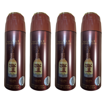 LATTAFA Eternal Oud Deodorant 200ml - 4 STUKS