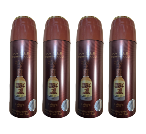 LATTAFA Eternal Oud Deodorant 200ml - 4 STUKS