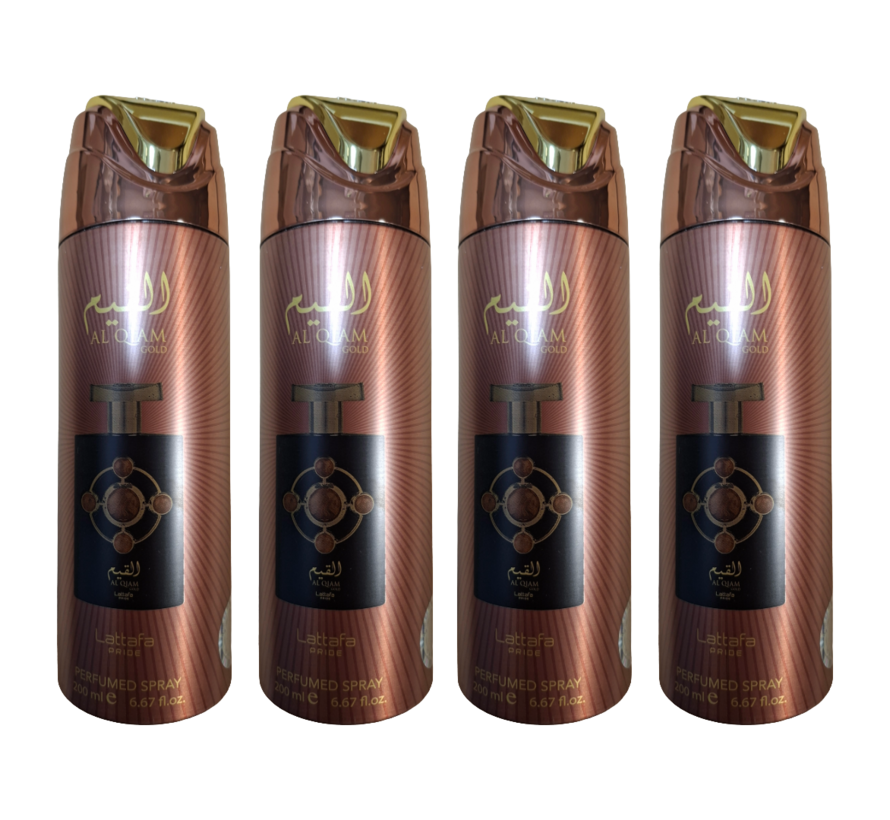 Al Qiam Gold Deodorant 200ml - 4 STUKS