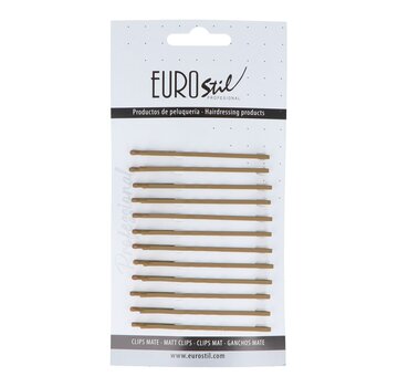 Eurostil Bronze Matte Schuifspeldjes 65 mm - 12 Stuks