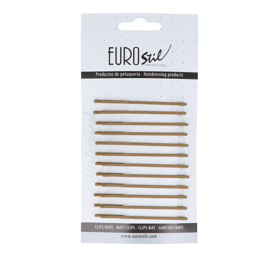 Bronze Matte Schuifspeldjes 65 mm - 12 Stuks