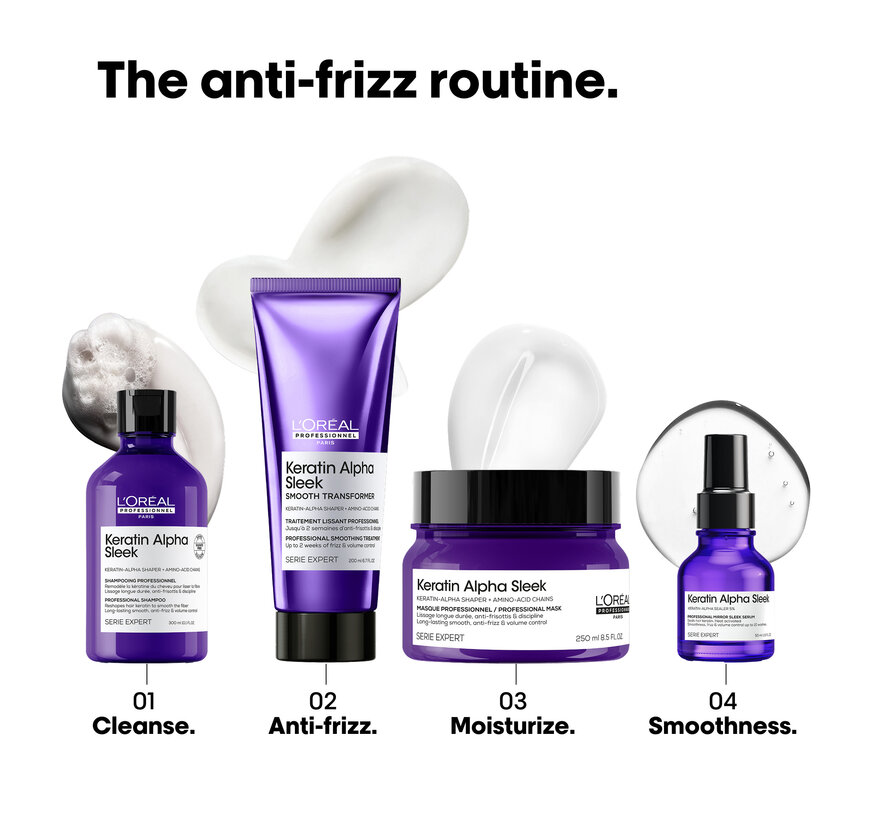 Keratin Alpha Sleek Professioneel Haarmasker 250ml