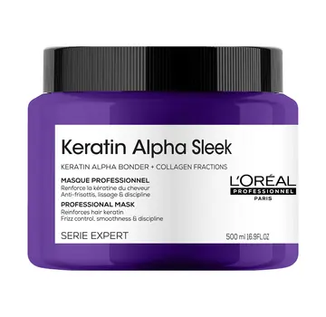 L'Oréal Professionnel Keratin Alpha Sleek Professioneel Haarmasker 500ml
