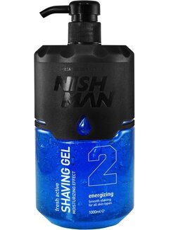 Nish Man Shaving Gel 2 Energizing 1000ml    - TWEEDE KANSJE