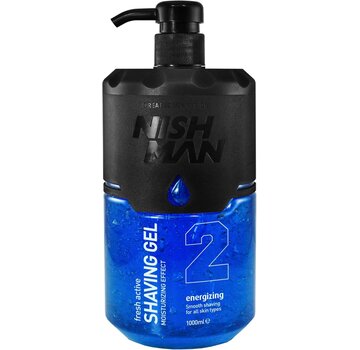 Nish Man Shaving Gel 2 Energizing 1000ml - TWEEDE KANSJE