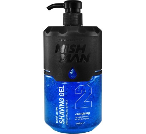 Nish Man Shaving Gel 2 Energizing 1000ml    - TWEEDE KANSJE