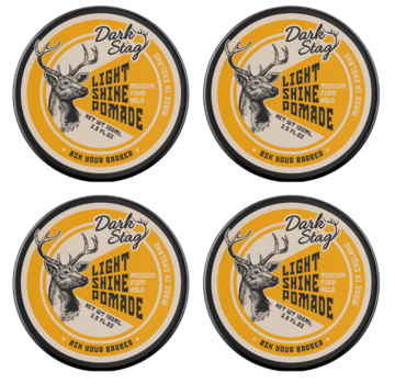 Dark Stag Light Shine Pomade 100ml - 4 PACK