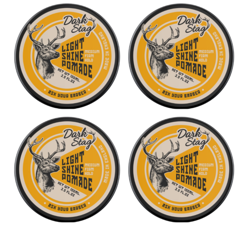 Dark Stag Light Shine Pomade 100ml - 4 PACK