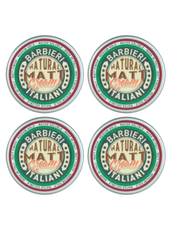 Barbieri Italiani Natural Matt Cream 100ml - 4 STUKS