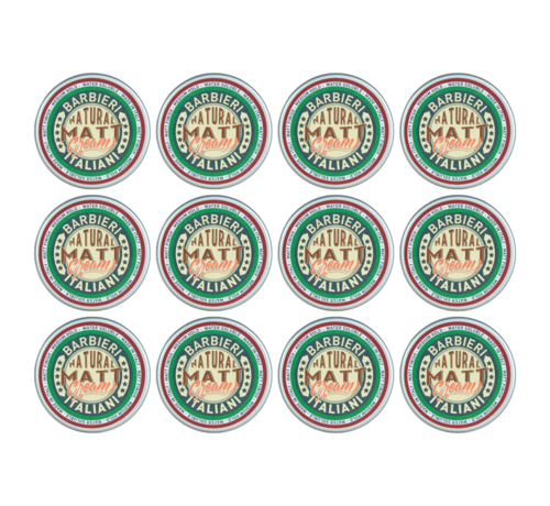Barbieri Italiani Natural Matt Cream 100ml - 12 STUKS