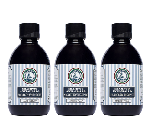 Barbieri Italiani No Yellow Shampoo 250ml - 3 STUKS