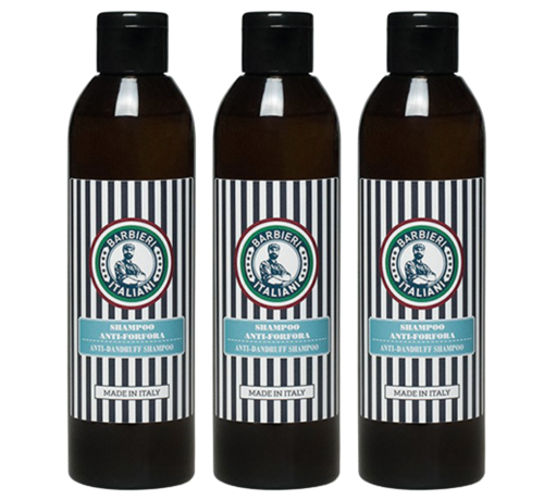 Barbieri Italiani Anti Dandruff Shampoo 250ml - 3 STUKS