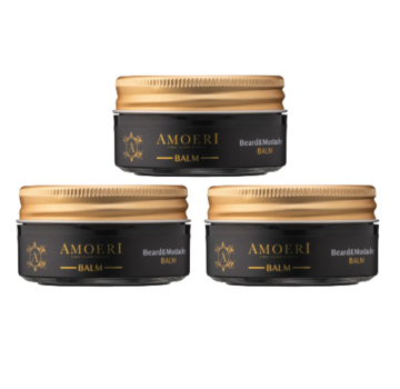AMOERI Beard & Mustache Balm 100ml  - 3 STUKS