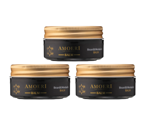 AMOERI Beard & Mustache Balm 100ml  - 3 STUKS