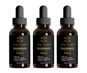 AMOERI BIO Beard Oil 30ml - 3 STUKS