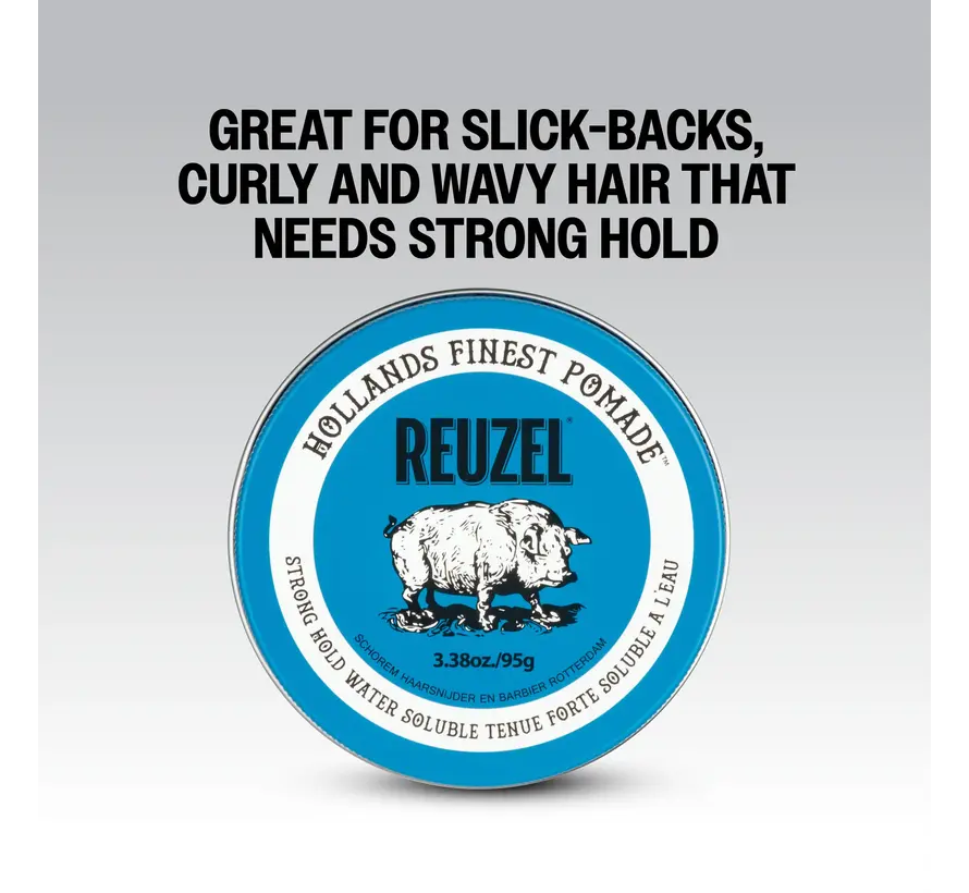 Blue High Shine Strong Hold Pomade 95gr. -  12 STUKS NEW!